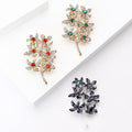 Alloy Rhinestone Branch Flower Brooch Pin For Fresh Style Outfits view 3