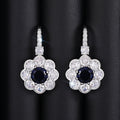 Direct Hot Selling Palace Style Flower Drop Earrings Light Luxury Elegant Floral Jewelry view 2
