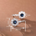 Direct Hot Selling Palace Style Flower Drop Earrings Light Luxury Elegant Floral Jewelry view 4