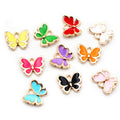 10x13mm Enamel Butterfly Alloy Pendant Charm For DIY Jewelry Accessories Necklace Findings view 1