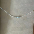 Vacation Style Resin Rice Bead Bow Choker Necklace Fresh Sweet Beach Collarbone Jewelry view 3