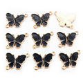15x20mm Alloy Enamel Double Butterfly Pendant Charm For DIY Necklace Bracelet Accessories 1.5g view 4