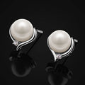 Women'S Simple Faux Pearl Stud Earrings Elegant Daily Matching Korean European Jewelry view 2