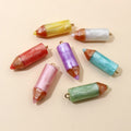 Resin Faux Crayon Pencil Pendant Charm For DIY Jewelry Keychain Necklace Accessories 34x10mm view 4