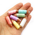 Resin Faux Crayon Pencil Pendant Charm For DIY Jewelry Keychain Necklace Accessories 34x10mm view 3