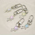 Zinc Alloy Pink Crystal Meteor Keychain Bag Charm Gift view 3