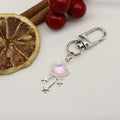 Zinc Alloy Pink Crystal Meteor Keychain Bag Charm Gift view 6