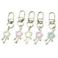 Zinc Alloy Pink Crystal Meteor Keychain Bag Charm Gift view 5