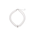 2026 French Light Luxury Faux Pearl Zircon Saturn Star Pendant Clavicle Necklace view 5