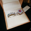 Zircon Oval Open Ring Delicate Fashion Jewelry For Women view 2