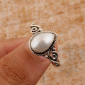 Baroque Vintage Antique Finish Ring For Women, Faux Pearl Elegant Classical Jewelry view 3