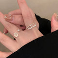 Korean Style Oval Resin Open Ring Minimalist Jewelry For Women view 2