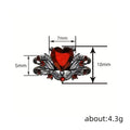 Vintage Gothic Couple Rings For Women, Lolita Black Red Heart Fashion Statement Jewelry view 4