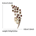 Alloy Rhinestone Bouquet Brooch Pin For Luxury Floral Fashion Accessories view 6