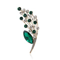 Alloy Rhinestone Bouquet Brooch Pin For Luxury Floral Fashion Accessories view 2
