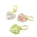 Acrylic Glitter Gradient Heart Keychain DIY Bag Charm Gift view 5