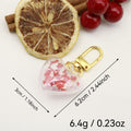 Acrylic Glitter Gradient Heart Keychain DIY Bag Charm Gift view 2