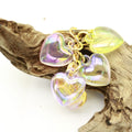 Acrylic Double Heart Keychain Couple Car Key Ring Bag Charm view 3