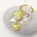 Acrylic Double Heart Keychain Couple Car Key Ring Bag Charm view 4