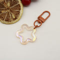Metal Color Plated Hollow Star Keychain For Bag Charm view 7