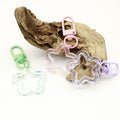 Metal Color Plated Hollow Star Keychain For Bag Charm view 4