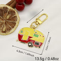 Zinc Alloy Enamel Car Plane Bus Keychain Travel Gift view 2