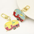 Zinc Alloy Enamel Car Plane Bus Keychain Travel Gift view 4