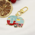 Zinc Alloy Enamel Car Plane Bus Keychain Travel Gift view 6