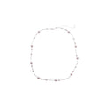 French Vintage Rose Faux Pearl Layered Clavicle Necklace, Light Luxury Geometric Round Design view 5