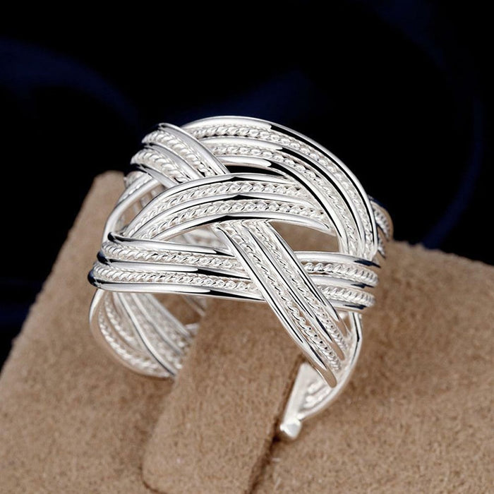 Electroplated Metal Cross Design Ring, Fashion Niche Statement Jewelry For Daily Outfit Styling