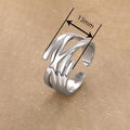 Niche Futuristic Minimalist Ring For Women, Fashion Style Trendy Gift Jewelry Accessory view 4