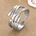 Niche Futuristic Minimalist Ring For Women, Fashion Style Trendy Gift Jewelry Accessory view 3