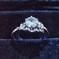 Elegant Light Luxury Couple Ring Set For Women, Micro Inlaid Wedding Banquet Jewelry view 2