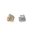Light Luxury Zircon Mother Of Pearl Flower Stud Earrings Copper Sweet Versatile Jewelry view 5