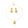 Elegant Ocean Style Gold Alloy Shell Conch Starfish Statement Drop Stud Jewelry Set Earrings view 5