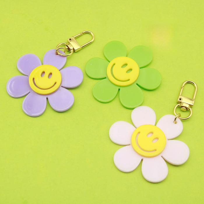 Acrylic Sun Smiley Flower Jewelry Findings Accessories for DIY Jewelry Making