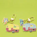 Zinc Alloy Enamel Vehicle Keychain Car Plane Bus Key Ring view 1