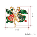 Green Gold Tone Bell Metal Brooch Pin for Jackets and Lapels view 2