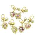 Metal Monet Garden Oil Painting Keychain Bag Charm Gift view 5
