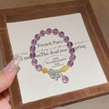 Amethyst Snake Wrap Beaded Bracelet New Chinese Vintage Animal Zodiac Jewelry For Women view 3
