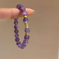 Amethyst Snake Wrap Beaded Bracelet New Chinese Vintage Animal Zodiac Jewelry For Women view 4