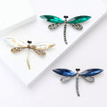 Alloy Rhinestone Dragonfly Brooch Pin For Fashion Clothing Decoration view 3