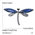 Alloy Rhinestone Dragonfly Brooch Pin For Fashion Clothing Decoration view 4