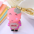 Jeweled Cow and Auspicious Charm Keychains in Forty Pictured Designs view 2