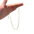 Light Luxury Metal Shimmer Disc Geometric Round Collarbone Necklace For Women view 5