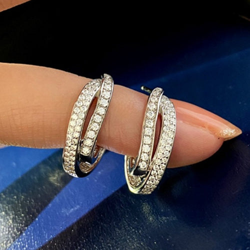 Fashion Irregular Line Stud Earrings For Women, Business Commuter Minimalist Niche Jewelry