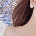 Irregular Niche Light Luxury Faux Pearl Stud Earrings For Women Elegant Evening Dress Jewelry view 3