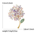 Alloy Hydrangea Primrose Flower Brooch For Elegant Clothing Accessories view 4