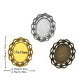 13x18mm Zinc Alloy Oval Setting Charm Pendant for DIY Necklace Bracelet Jewelry Making view 1
