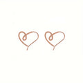 Irregular Heart Earrings For Women, Minimalist Designer Style Daily Wear Direct Jewelry view 5